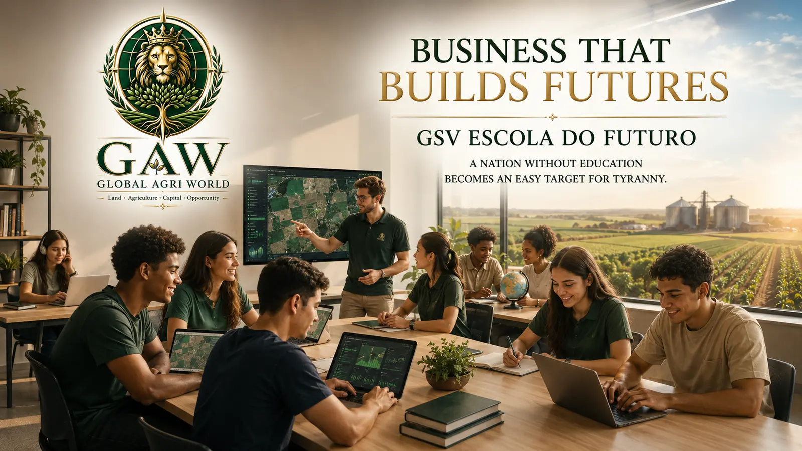 Negócios que ajudam a construir futuros.