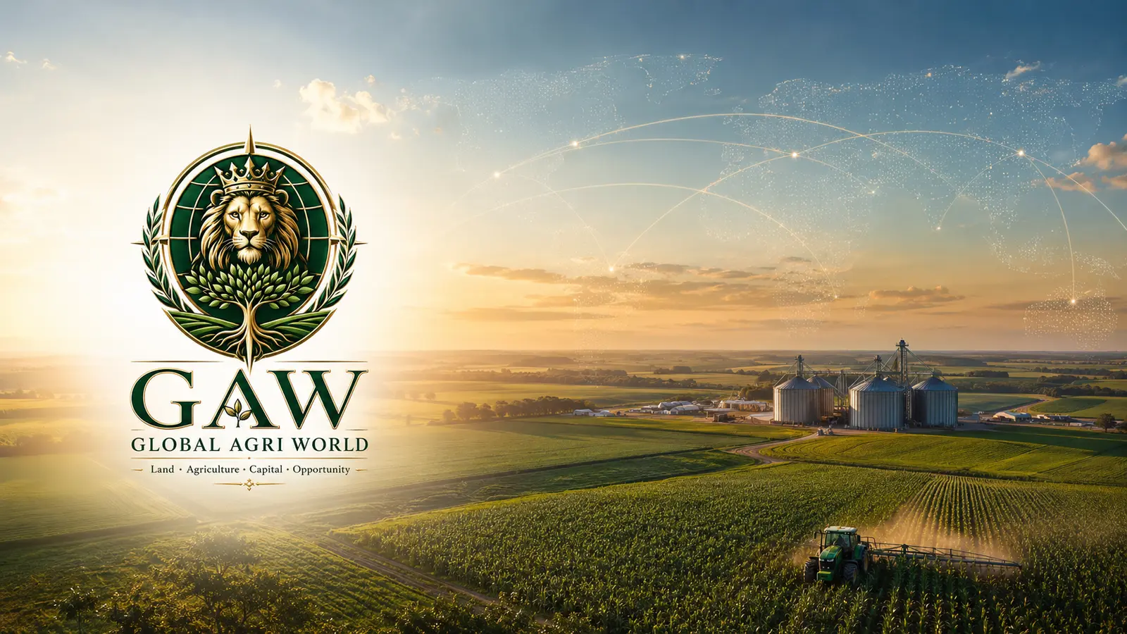 Global agricultural landscape connecting land, infrastructure and opportunity